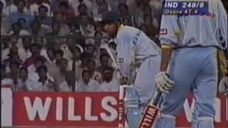 World Cup 1996 quarter-final: India knocks out Pakistan following Ajay Jadeja's sensational assault on Waqar Younis